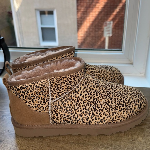 Women's Ultra Mini Speckles Slip-On Booties Size 9 Chesnut/animal print - Picture 6 of 8